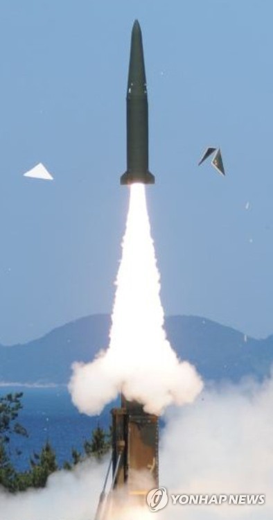 韓国軍が開発した弾道ミサイル（資料写真）＝（聯合ニュース）
