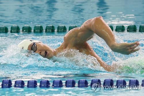 朴泰桓国内大赛200米自由泳预赛夺冠挺进决赛