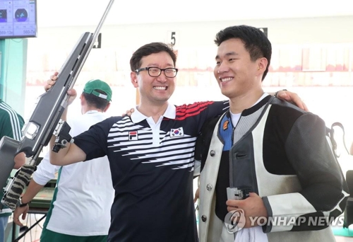 亚运射击男子300米标准步枪三姿 韩国包揽金铜