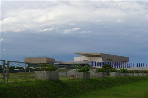 An international convention center built with South Korea's official development assistance in Hambantota, Sri Lanka. (Yonhap)