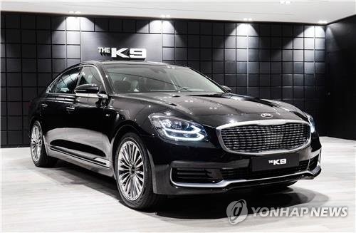 This photo, courtesy of Kia Motors, shows the company's all-new K9 sedan. (Yonhap) 