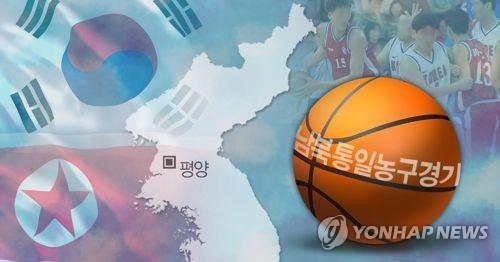 １５年ぶりとなる南北統一バスケットボール大会が平壌で開かれる（コラージュ）＝（聯合ニュース）