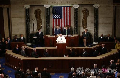 교황, 미 의회서 합동연설