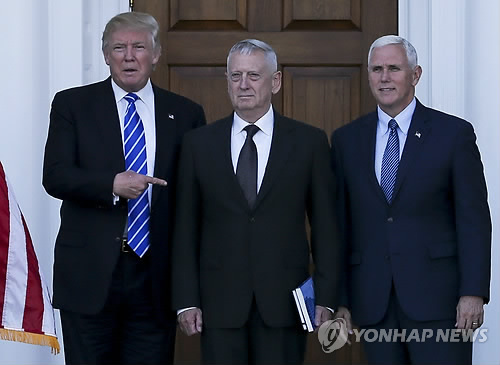 차기 미국 국방장관으로 낙점된 제임스 매티스