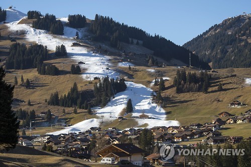 눈 구경 힘들어진 스위스…150년 만에 12월 가뭄