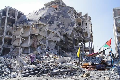 위태로운 가자지구의 건물
