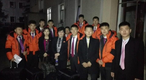 북한 농아축구대표팀 브라질 방문