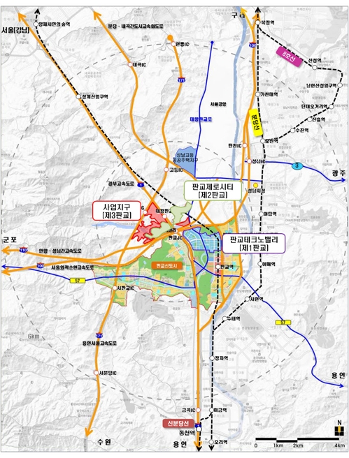 제3판교테크노밸리 위치도