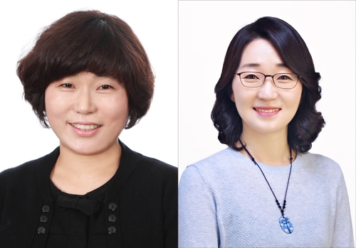 박혜선 시인(왼쪽)과 조우리 작가(오른쪽)