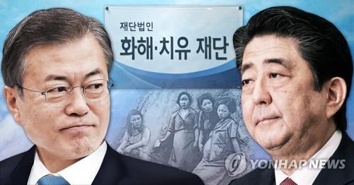 문재인 대통령 위안부'화해치유재단' 해산 시사(PG)