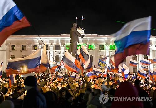 크림투표서 러시아 귀속 압도적 지지