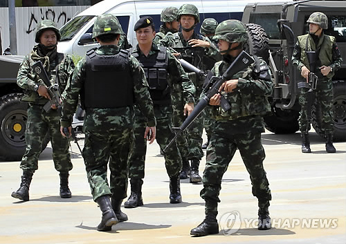 태국 군부 쿠데타 선언 (AP=연합뉴스DB)