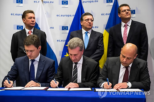 러시아, 우크라·EU와 가스협상 타결