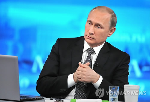 지난 16일 '국민과의 대화'에 나선 푸틴 대통령
