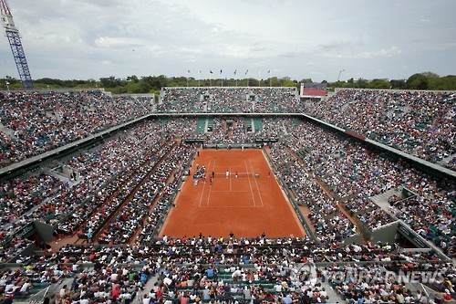프랑스 오픈 테니스 대회경기장 모습. (AP=연합뉴스)