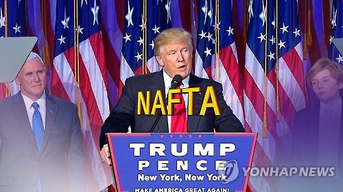 트럼프 "NAFTA 재협상"에 멕시코 진출 기업 '위기'(CG)