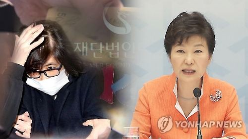 최순실과 박근혜 대통령(CG)