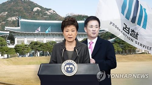 박 대통령과 유영하 변호사(CG)