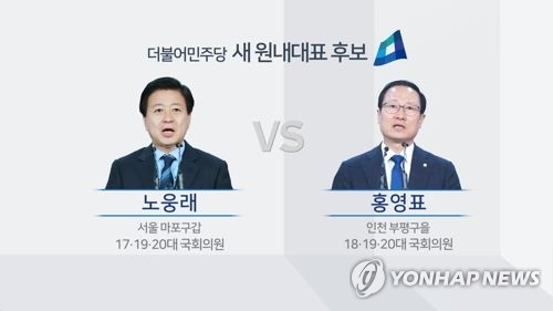 민주 원내대표 내일 경선… 노웅래·홍영표 "내가 적임"