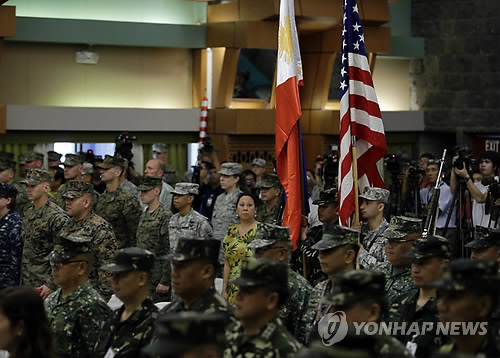 미국·필리핀 합동 군사훈련(EPA=연합뉴스)