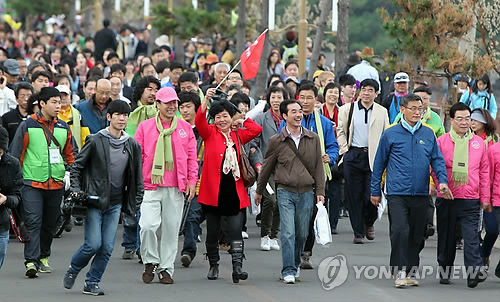 제주올레 걷기 축제 개막(자료사진)