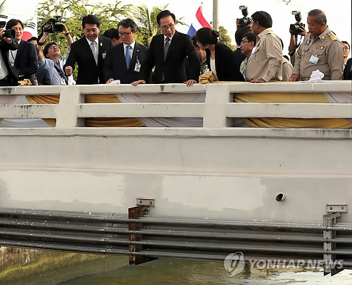 이 대통령, 랏포 수로 방문