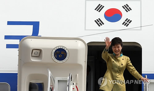 뉴욕 도착한 박근혜 대통령