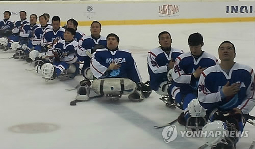 한국 썰매하키 대표팀(자료사진)