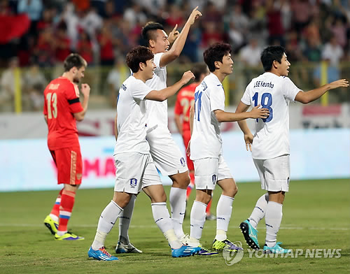 한국 축구 대표팀 << 연합뉴스DB/>>