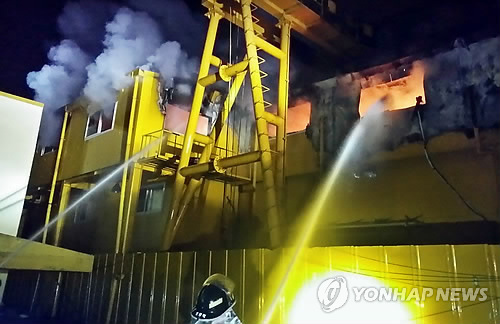 김해 기계제작 공장 불