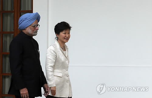 박 대통령과 싱 총리