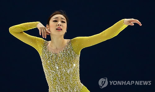 <올림픽 /> 김연아, 쇼트프로그램 74.92점으로 1위