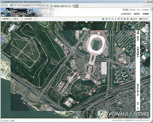 서울시, 25㎝급 고해상도 항공사진 인터넷으로 제공