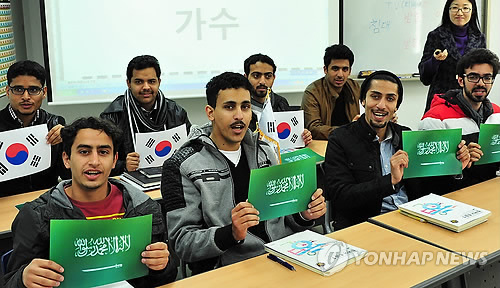 순천향대서 공부하는 사우디 학생들