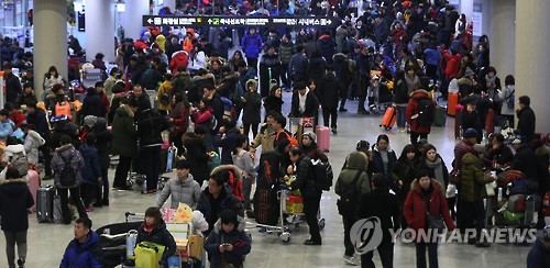 제주공항 한파에 '꽁꽁'