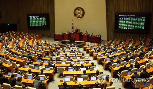 국회, 북한 미사일발사 규탄결의안 채택