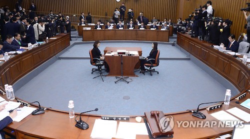 재계 총수들 출석한 '최순실 청문회'