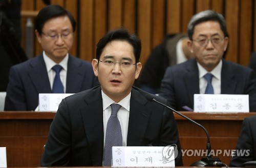 답변하는 이재용 삼성전자 부회장