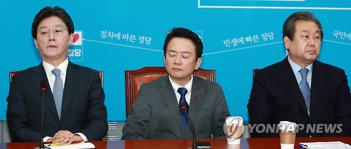 유승민 의원, 남경필 경기지사, 김무성 의원(왼쪽부터)