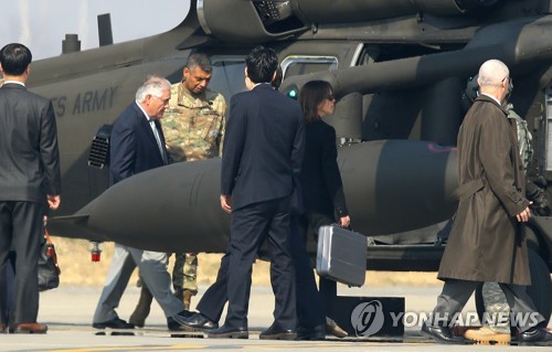 DMZ 바로 향하는 틸러슨