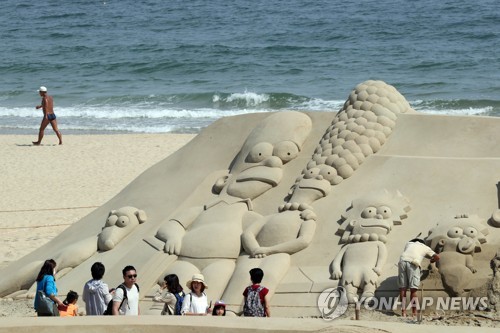 [주말 N 여행] 영남권: 모래 미술관으로 변신한 부산 해운대해수욕장