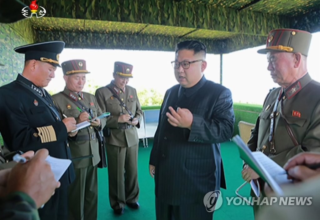 북한 김정은, 작년 선군절에 백령도 등 점령 가상훈련 참관