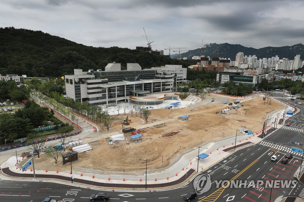 경기도 '평화광장' 조성 공사[연합뉴스 자료사진]