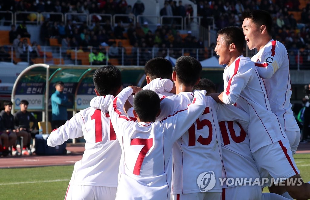 북한 4·25체육단, 첫 골의 기쁨