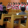 평양 봉수교회서 남북 종교인 합동 예배